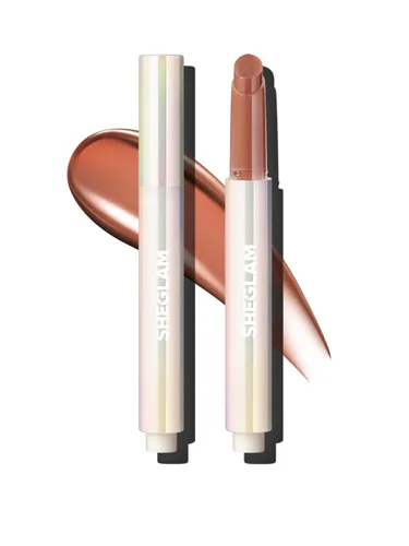 Miniatura 9 de SHEGLAM PoutPerfect - Lápiz labial sólido hidratante no pegajoso con aceite de coco, temporada de bayas