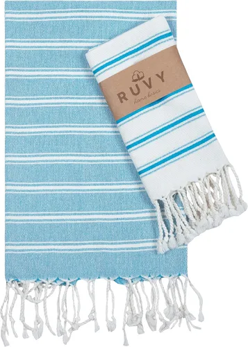 Miniatura 26 de Ruvy Home Basics - Juego de 2 toallas de mano turcas para baño, 18 x 40 pulgadas, algodón, toallas de mano decorativas para cocina, cocina, té, Negro