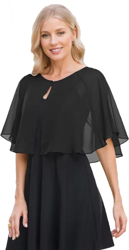 Miniatura 4 de Capelets for Women Soft Chiffon Shawls Wraps Shurg for Evening Wedding Capes Bolero Cover Up