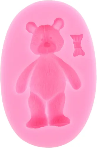 Miniatura 9 de Zixiang Molde de fondant de perlas 3D, molde de silicona para fondant, bolas de perlas semiesferas, moldes de chocolate para oso de peluche