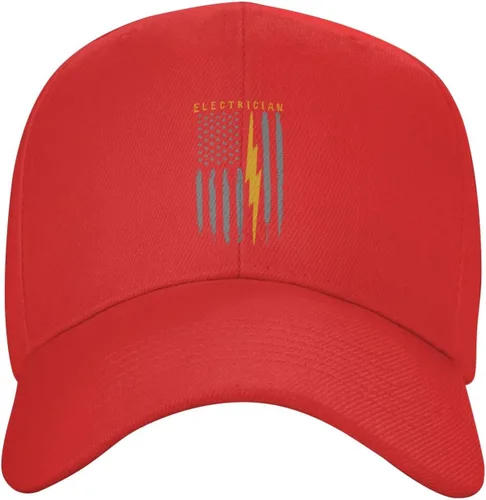 Miniatura 12 de Gorra de béisbol de electricista estadounidense con bandera de Estados Unidos