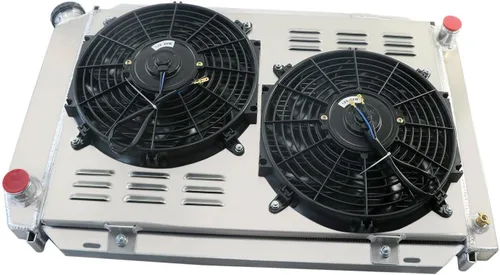 Miniatura 3 de Radiador de aluminio de alto rendimiento compatible con Ford Mustang GT LX 5.0L 302 V8 1975-1993, radiador de 3 filas + cubierta/ventilador + kit