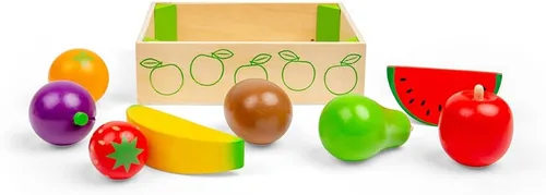 Miniatura 8 de Bigjigs Toys Caja de frutas de madera - Comida para jugar y juguetes de rol
