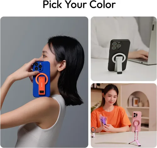 Miniatura 7 de ULANZI MA60 - Soporte magnético de trípode para iPhone - Mini trípode de smartphone de aluminio para teléfono celular, soporte de bolsillo