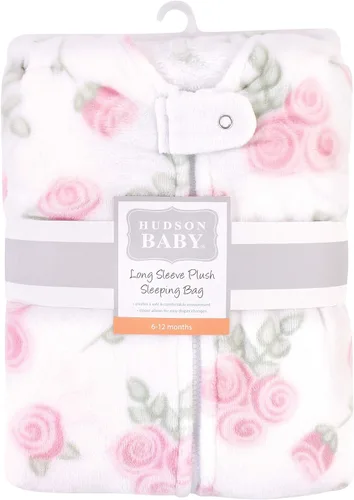 Miniatura 2 de Hudson Baby Saco de dormir unisex de felpa para bebé, saco, manta Rosa rosado