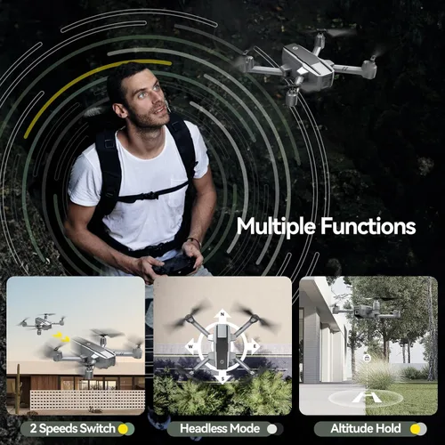 Miniatura 8 de Holy Stone HS440D - Drones con cámara para adultos 4K UHD, peso ligero de 249g con GPS, función de retorno automático, seguimiento, waypoints