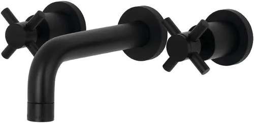 Miniatura 11 de Kingston Brass KS8121DX Concord - Grifo de baño con 2 manijas para montaje en pared, cromo pulido