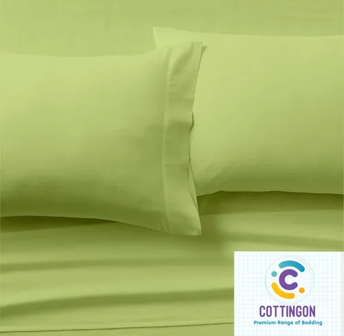 Miniatura 4 de Cottingon Juego de sábanas King de 4 piezas para camas ajustables, sábanas de microfibra de lujo para camas con números de sueño, se adapta a Salvia