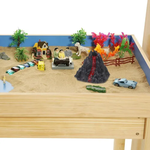 Miniatura 5 de Juguete de volcán, 10 piezas, kit de ciencia de volcán, modelo de erupción para niños de 4 a 6 años, simulación de dinosaurios, juguetes del mundo