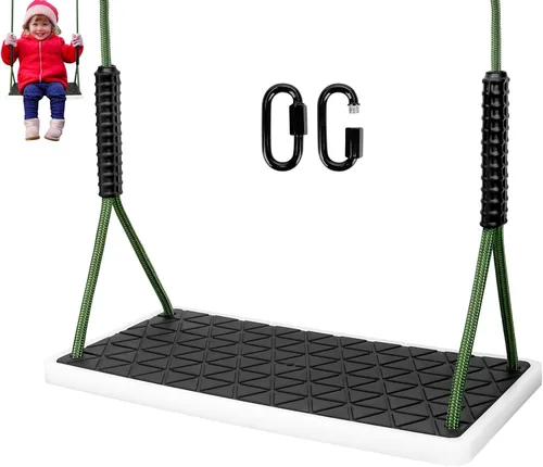 Asiento de columpio resistente antideslizante con cuerda de árbol ajustable, accesorios de repuesto para patio al aire libre, patio trasero,