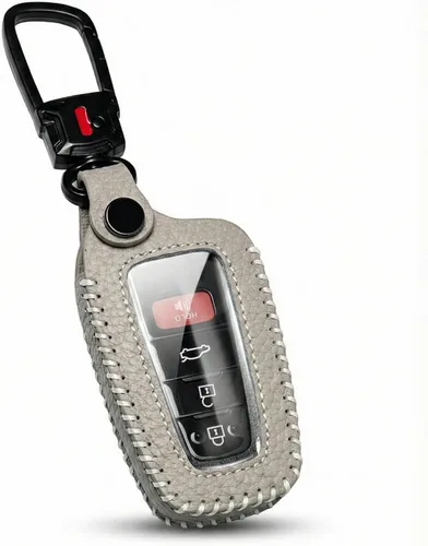 Miniatura 8 de Funda para llavero de Toyota con llavero, protector de llave de auto de cuero compatible con 2018 - 2024 Rav4 Highlander Camry Corolla Avalon C-Hr
