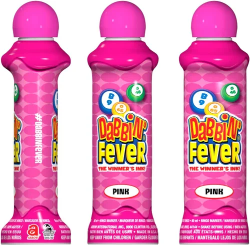 Miniatura 2 de Dabbin' Fever - Marcadores de bingo, una docena de 3 onzas de tinta (Rosa)