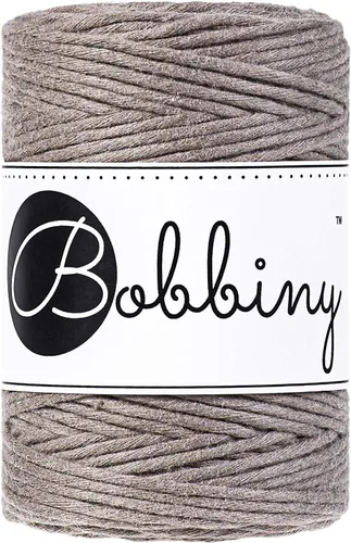 Miniatura 24 de Bobbiny Cordón de macramé de una sola capa para bebé de 0.069 pulgadas (100% algodón reciclado)
