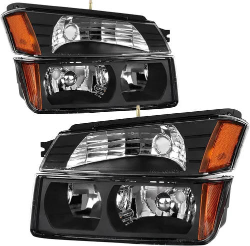 Miniatura 15 de AUTOSAVER88 - Conjunto de faros Compatible con 2006 2007 2008 2009 2010 2011 Chevy HHR 06 07 08 09 10 11 2006-2011 06-11 Par Carcasa cromada