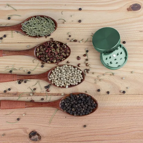 Miniatura 6 de Spice Grinder Crasher - Molinillo de especias de tamaño portátil de 2 pulgadas con tapa magnética, color verde