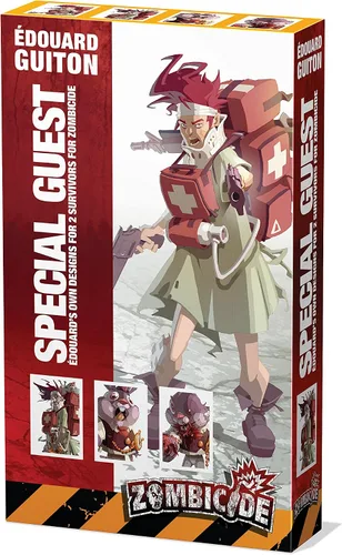 CMON Zombicide Edouard Guiton - Caja de invitados especial – Da rienda suelta a 2 sobrevivientes excepcionales y sus contrapartes Zombivor! Juego