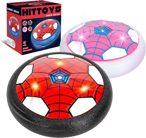 Pelota de Fútbol Flotante para Niños, Paquete de 2 Pelotas de Fútbol de Interior con Luz LED para Niños y Niñas Mayores, Juguetes con Luces, Juego