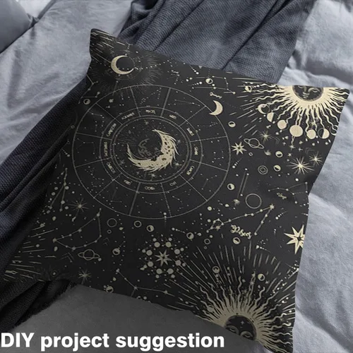 Miniatura 4 de Tela de tapicería Sun Moon para sillas, tela bohemia con constelación del espacio exterior para exteriores, por The Yard, tela decorativa de galaxia