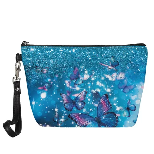 Miniatura 16 de GIFTPUZZ Bolsa de cosméticos para mujer, adorable y espaciosa, bolsa de almacenamiento portátil para artistas, artículos de tocador, joyería