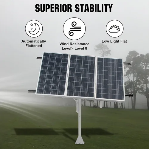Miniatura 3 de ECO-WORTHY Sistema de panel solar de seguimiento de un solo eje (aumenta un 30% la potencia) con controlador de seguimiento, alta estabilidad
