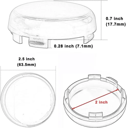 Miniatura 2 de Cubierta de lente de luces direccionales compatible con Harley Dyna Fatboy Softail Road Glide, ámbar 2 piezas