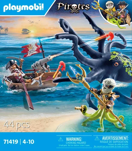 Miniatura 4 de Playmobil Piratas: Batalla con el pulpo gigante