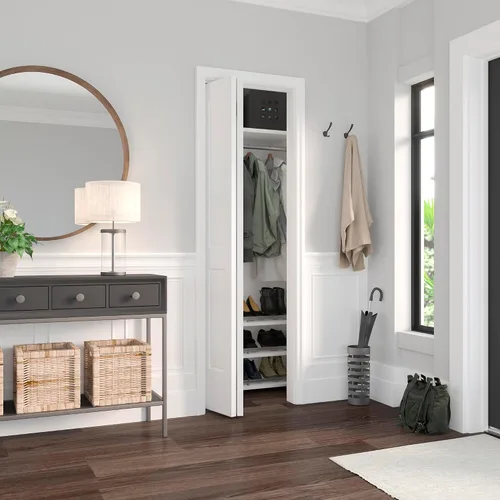 Miniatura 2 de Richelieu Hardware 14012WBC - Kit de herrajes para puerta doblada hacia adelante, 24 pulgadas (24.016 in), acabado en zinc blanco beige