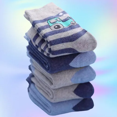 Miniatura 4 de Calcetines deportivos para niños, diseño de dinosaurios, 10 pares