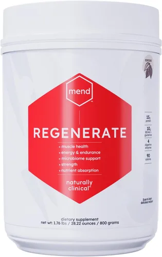 MEND Regenerate, recuperación después del entrenamiento, apoyo inmunológico y suplemento nutricional deportivo para hombres y mujeres, natural, sin