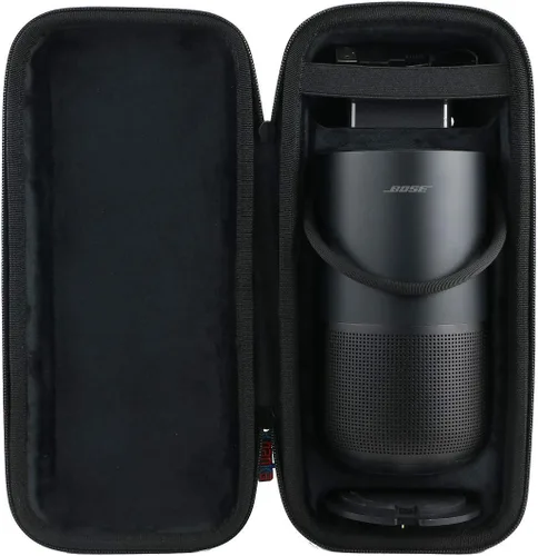 khanka Funda de viaje rígida de repuesto para altavoz inteligente portátil Bose (cuadrado triple negro)