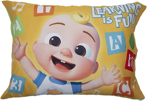Miniatura 4 de CoComelon Juego de sábanas, se adapta a cama infantil o colchón de cuna, sábana bajera y funda de almohada, color blanco + verde