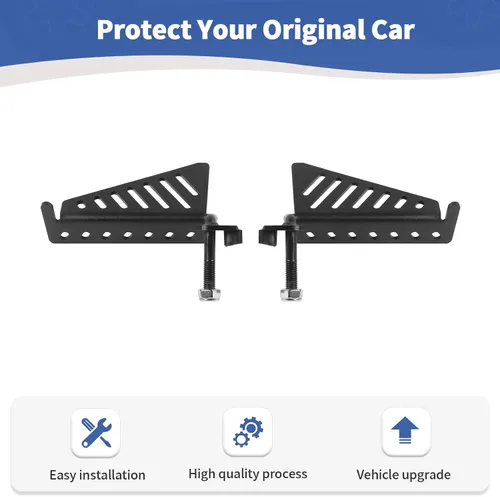 Miniatura 6 de RT-TCZ para Wrangler Pedales de descanso Pedales para Jeep Wrangler JK JKU JL JLU para Jeep Gladiator JT Accesorios de metal negro 2 unids