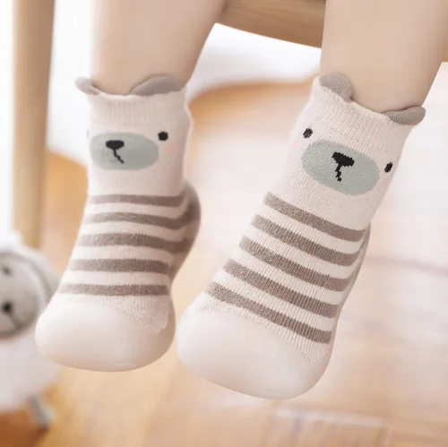 Miniatura 5 de Babycare Zapatos de calcetín para bebé, niños y niñas, zapatos de bebé, zapatos de primeros pasos con suela de goma antideslizante