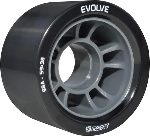 Miniatura 5 de Bont Skates - Evolve Roller Derby Skate Wheel - Indoor Roller Skate Wheels - Rollerskate Wheels Azul 88A - Paquete de 4