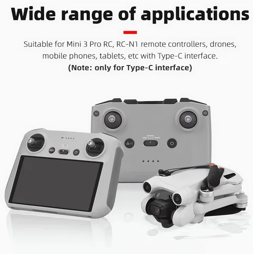 Miniatura 6 de Tapón antipolvo para DJI Mini 3 Pro RC-N1 Control remoto Puertos de carga Cubierta protectora 4 unids Tipo C Cubierta de polvo de silicona Mini 3