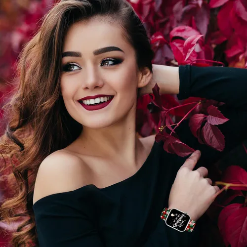 Miniatura 5 de Holidays - Correa de reloj compatible con Apple Watch de 38, 40, 41, 42, 44, 45 y 49 mm para mujeres y hombres, correa deportiva de silicona suave