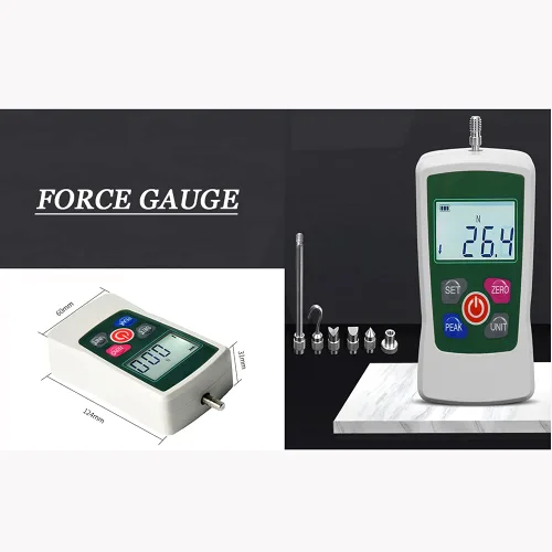 Miniatura 4 de Medidor de fuerza digital dinamómetro de empuje y tracción Sensor interior Valor de carga máximo 100N/22.0 lbs/22Lb para aparatos electrónicos