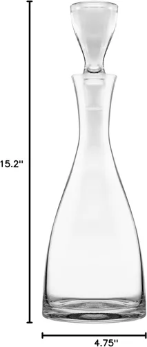 Miniatura 4 de Decantador de vino - Vidrio - Transparente - con tapón - 40 oz - para vino - Whisky - Champagne - Hecho en Europa - por Barski