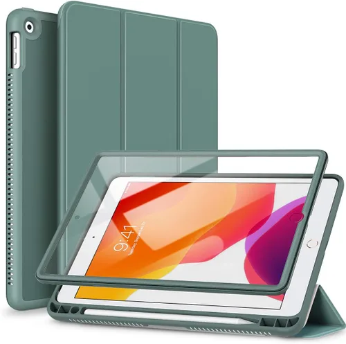 Miniatura 12 de SURITCH para iPad de 9ª/8ª/7ª generación, Funda iPad 10.2, [Protector de Pantalla Integrado] [Soporte para Lápiz] Funda de Cuero Ligera Cubierta