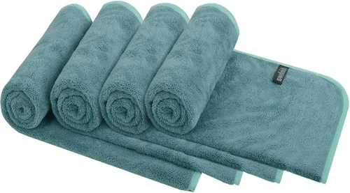 Miniatura 21 de KinHwa Toallas de mano de microfibra para baño, toallas faciales suaves y absorbentes, toallas de mano grises para baño, paños de lavado para spa
