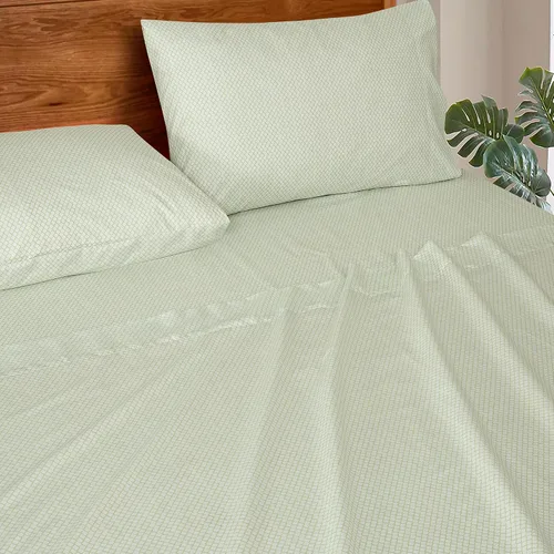 Miniatura 163 de ROYALE LINENS Juego de sábanas Cal King de 4 piezas, ropa de cama de microfibra suave cepillada de 1800 hilos, 1 sábana bajera, 1 sábana encimera, 2