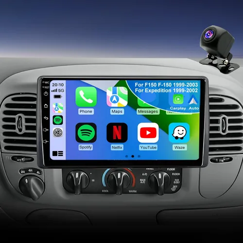 64G Android 13 - Radio de coche para Ford F150 F-150 1999-2003, Expedition 1999-2002 estéreo de coche, pantalla táctil de 9 pulgadas, Apple CarPlay,