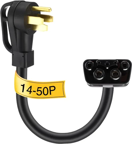 Relaxweex Adaptador de 16 pulgadas compatible con Tesla Gen 2 Cargador portátil portátil Conecta el cargador móvil al mango (no compatible con