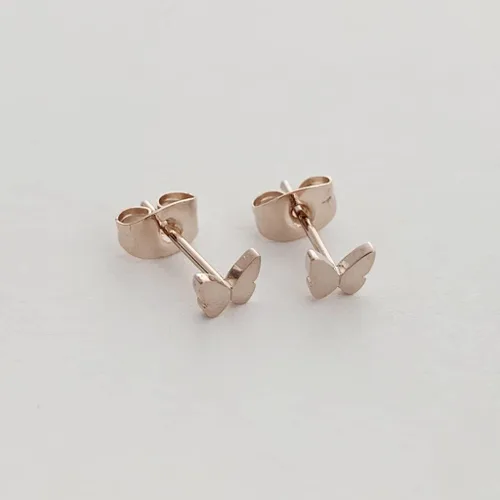 Miniatura 8 de HONEYCAT Mini aretes de mariposa en oro, oro rosa o plata Joyería minimalista y delicada