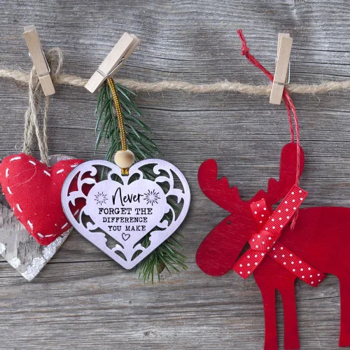 Miniatura 3 de FOKCBOCM Adorno Colgante, Regalos de Agradecimiento para Mejores Amigas de Acero Inoxidable, Cumpleaños, Decoraciones de Aniversario