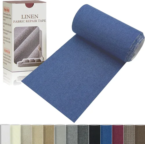 Miniatura 15 de Gheeidau Cinta de reparación de lino de 4 x 70 pulgadas, parche de tela de reparación de sofá autoadhesivo para muebles, sofás, cojines, sillas