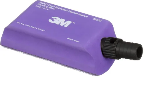 Miniatura 5 de 3M™ Bloque de lijado de radio flexible de extracción de polvo Hookit™ 35830, 5.236 in x 2.598 in