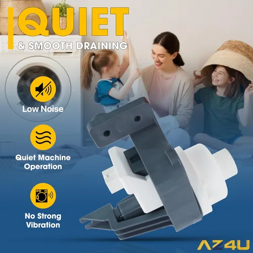 Miniatura 8 de AZ4U b25-3a04 W10876600 Bomba de drenaje para lavadora Reemplaza bomba de drenaje W10727777 W10876600VP AP6004933 PS11738156 Para lavadoras de carga