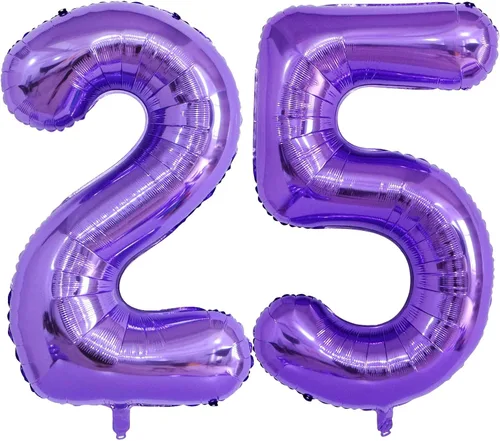 Miniatura 10 de Globo morado de 40 pulgadas con el número 8, globos de helio de Mylar de gran tamaño para fiesta de cumpleaños, boda, aniversario, despedida