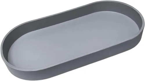 Miniatura 16 de Bandeja pequeña negra (10 pulgadas), bandeja ovalada organizadora de encimera Serving Seasoning, Salt and Pepper, Soap, Perfume, Coffee Accessory
